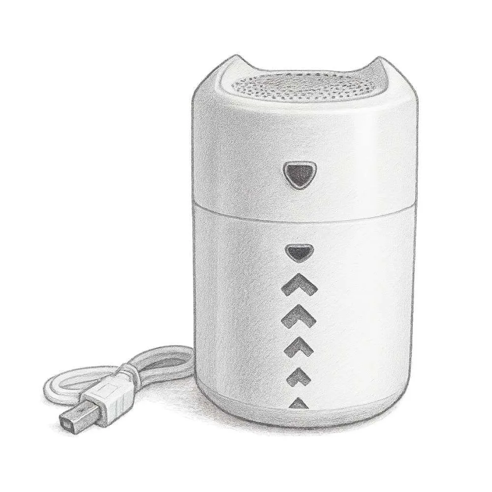 Lasko Personal Cool Mist Ultrasonic Humidifier with Nightlight