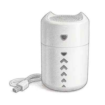Lasko Personal Cool Mist Ultrasonic Humidifier with Nightlight