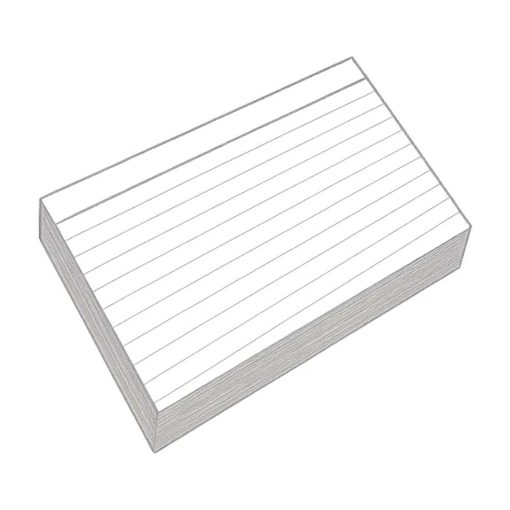Levenger Horizontal Ruled Cards (100 Count)