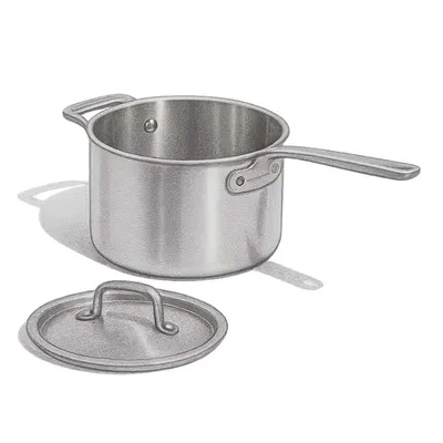 Made In Stainless Clad Saucepan 4 QT