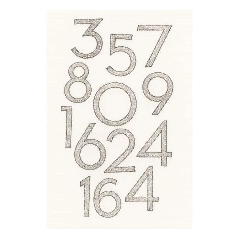 MaoTuHM Bronze House & Mailbox Numbers (6")