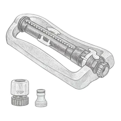 Melnor XT Turbo Oscillating Sprinkler Metal Base 4,500 sq. ft.