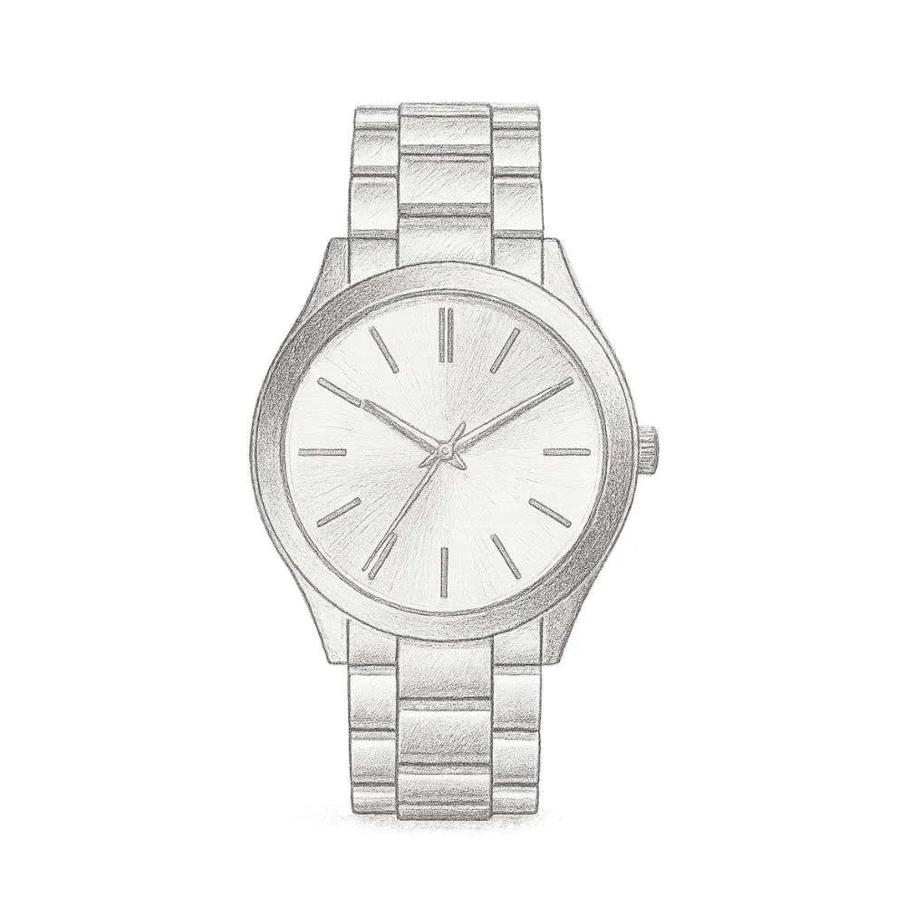 Michael Kors Slim Runway Silver-Tone Watch