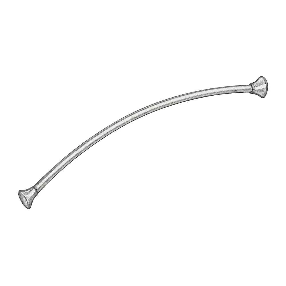 Moen Adjustable Tension Single Curved Shower Curtain Rod