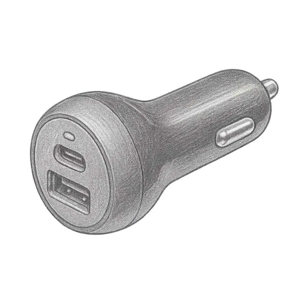 Monoprice 2-Port 39W USB Car Charger