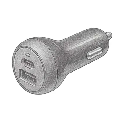 Monoprice 2-Port 39W USB Car Charger