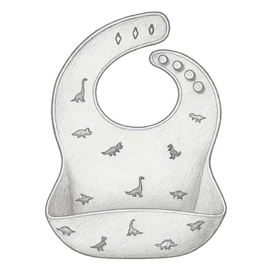 Mushie Silicone Baby Bib (1 piece)