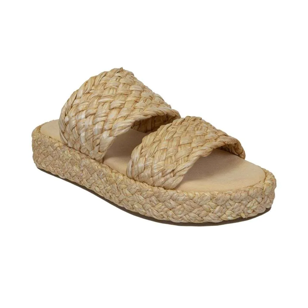 Naked Feet SANTORINI in RAFFIA Espadrille Sandals