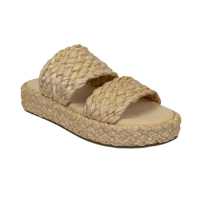 Naked Feet SANTORINI in RAFFIA Espadrille Sandals