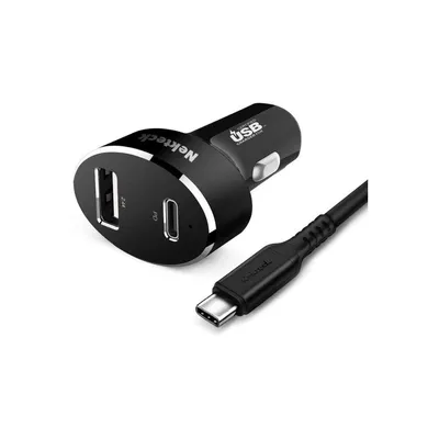 Nekteck 2-Port 45W Type C Car Charger