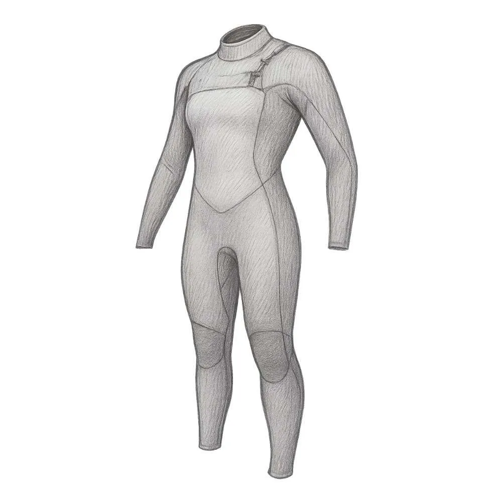 O'Neill Women's HyperFreak 3/2+ MM Chest Zip Full Wetsuit