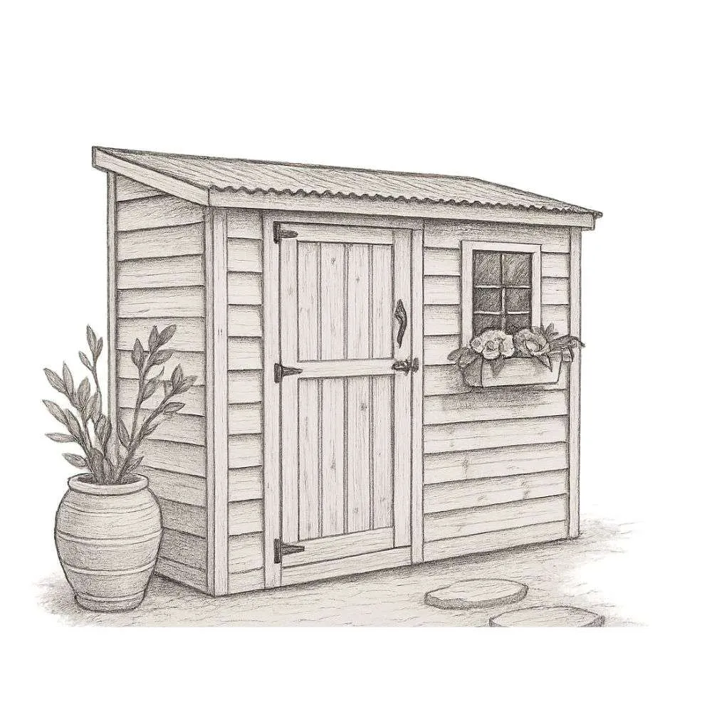 Outdoor Living Today SpaceSaver with Single Door (8' × 4')