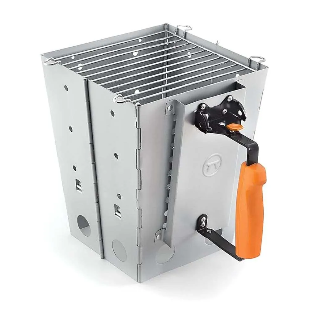 Outset Collapsible Camping Grill and Chimney Starter