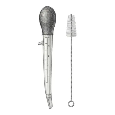 OXO Angled Baster with Cleaning Brush