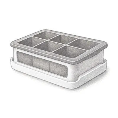 OXO Covered Silicone Ice Cube Large Tray