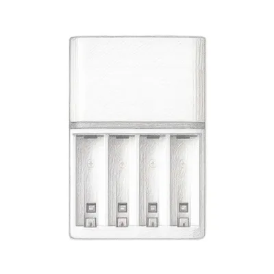 Panasonic BQ-CC55SBA Advanced eneloop Individual Rechargeable Battery 3 Hour Quick Charger with 4 LED Color Charge Indicator Lights