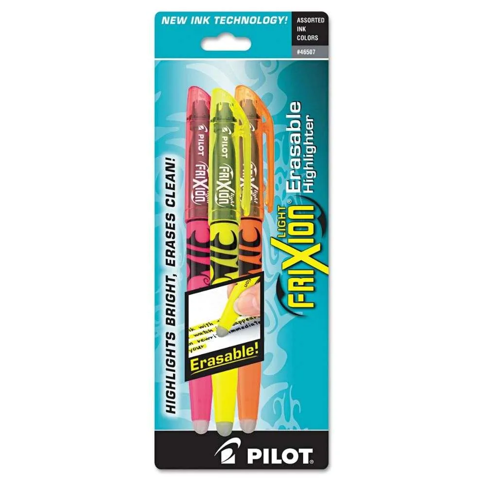Pilot FriXion Light Erasable Highlighters (Pack of 3)
