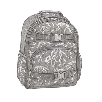 Pottery Barn Kids Mackenzie Navy Dinosaur Bones Glow-in-the-Dark Backpacks (Large)