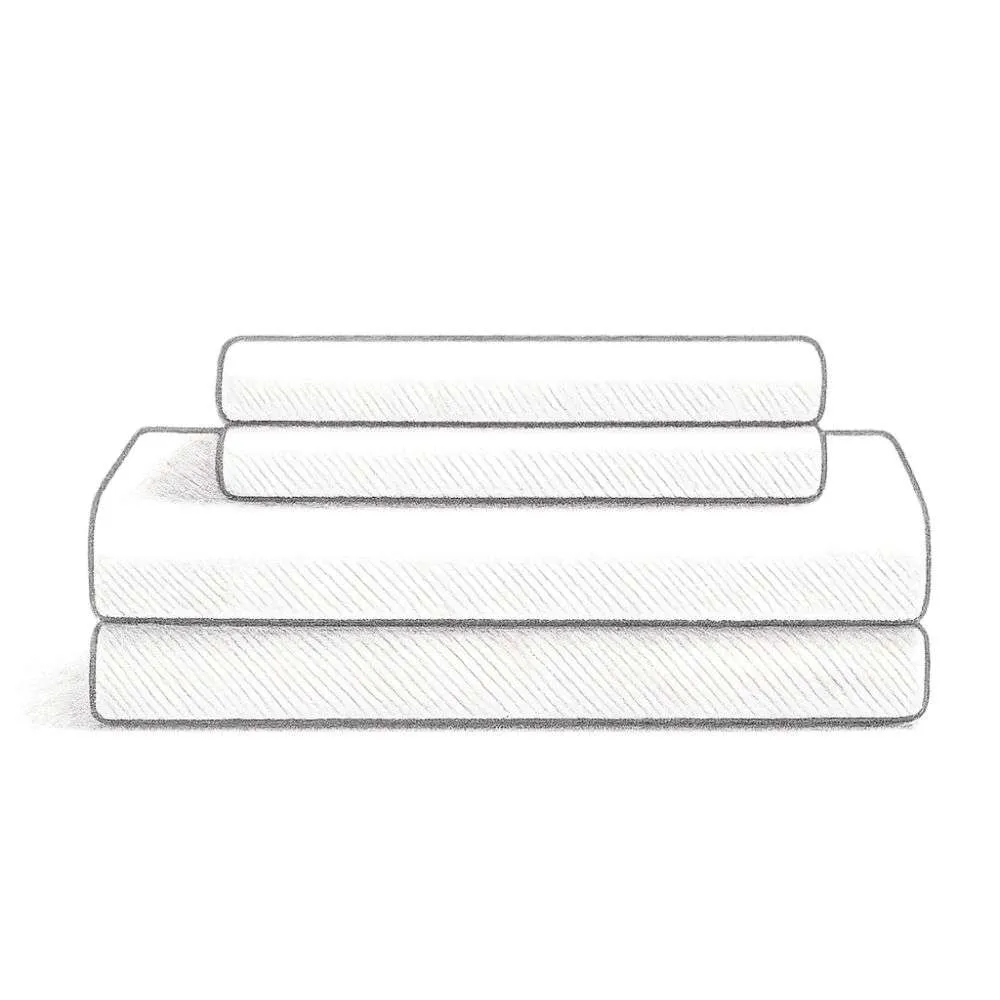 Quince Classic Organic Percale Twin Sheet (1 Set of 4 pieces)