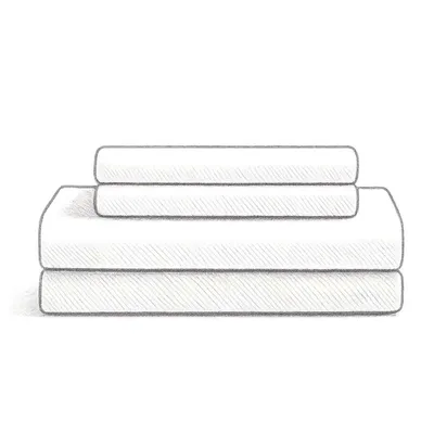 Quince Classic Organic Percale Twin Sheet (1 Set of 4 pieces)