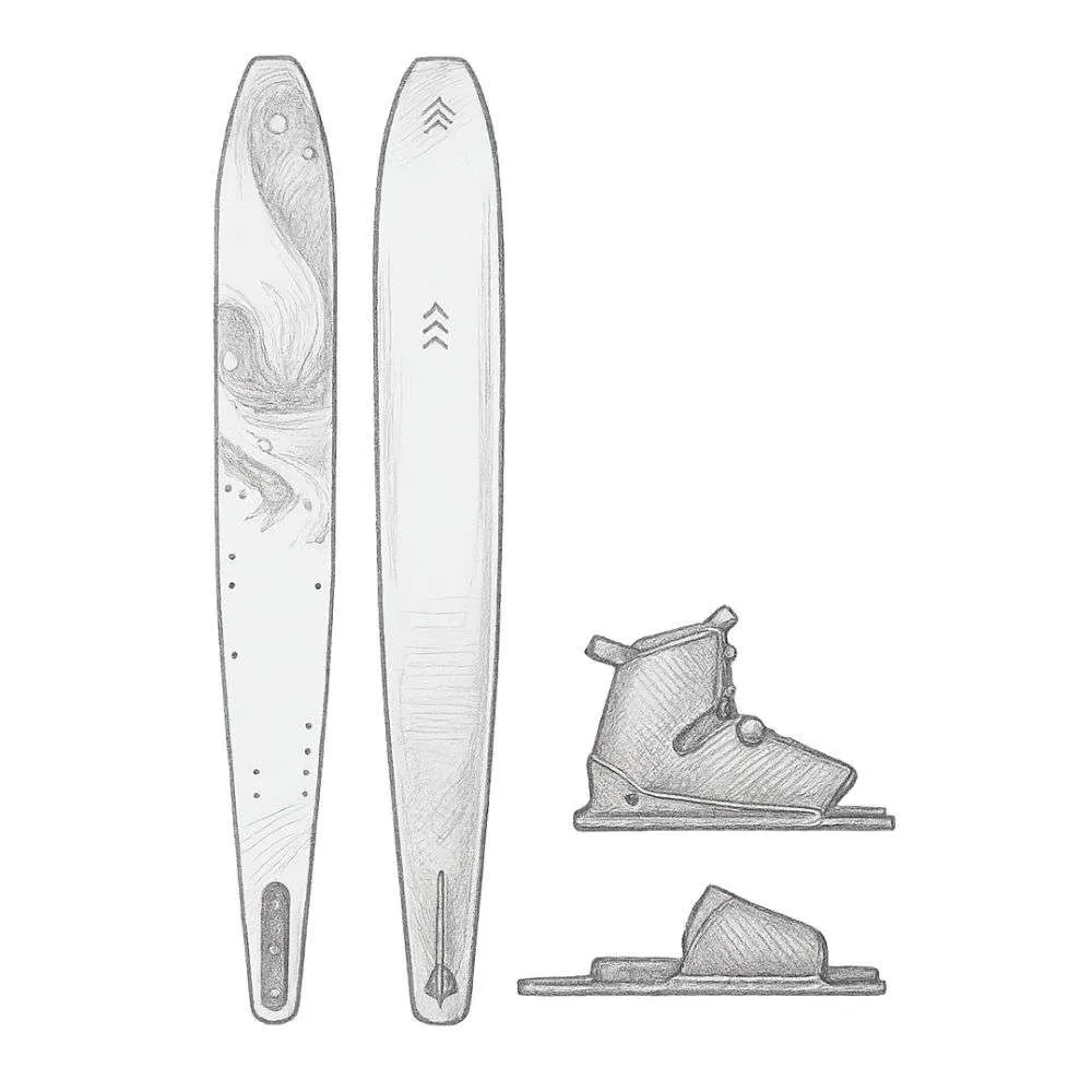 Radar Alloy Senate w/ Carbitex Vector BOA and Carbitex BOA ARTP Waterskis