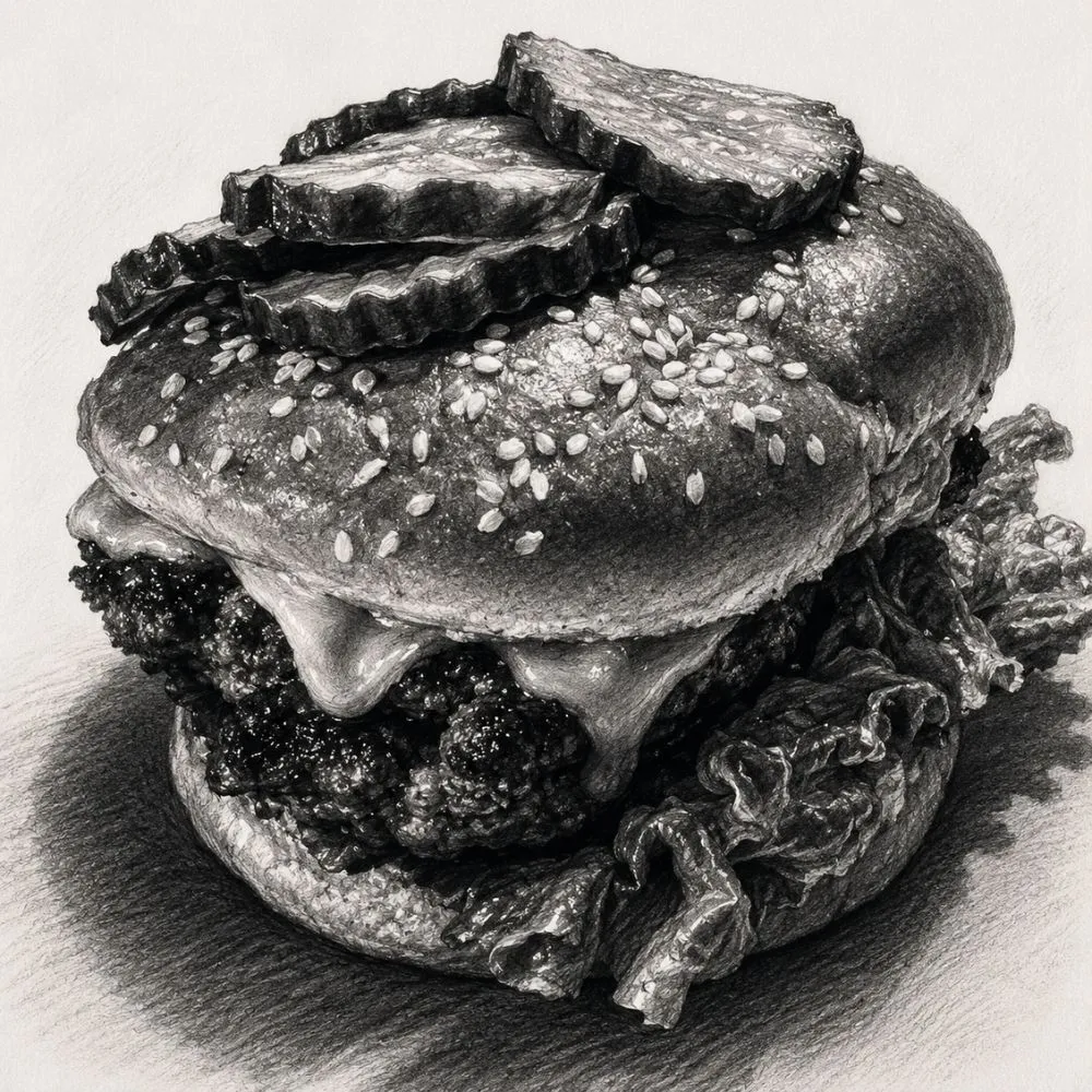 Rocky's Crown Pub 1/3rd Pound Cheeseburger