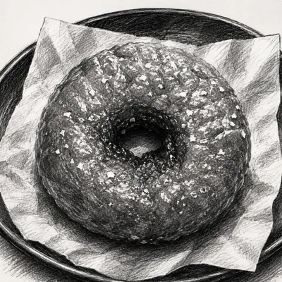 Rose Donuts Chocolate Glazed Donut