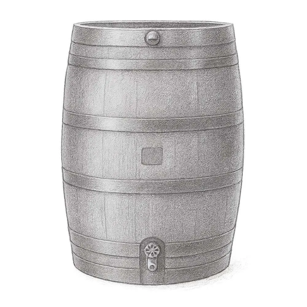 RTS Home Accents Eco Flat Back Rain Barrel (50 Gallon)
