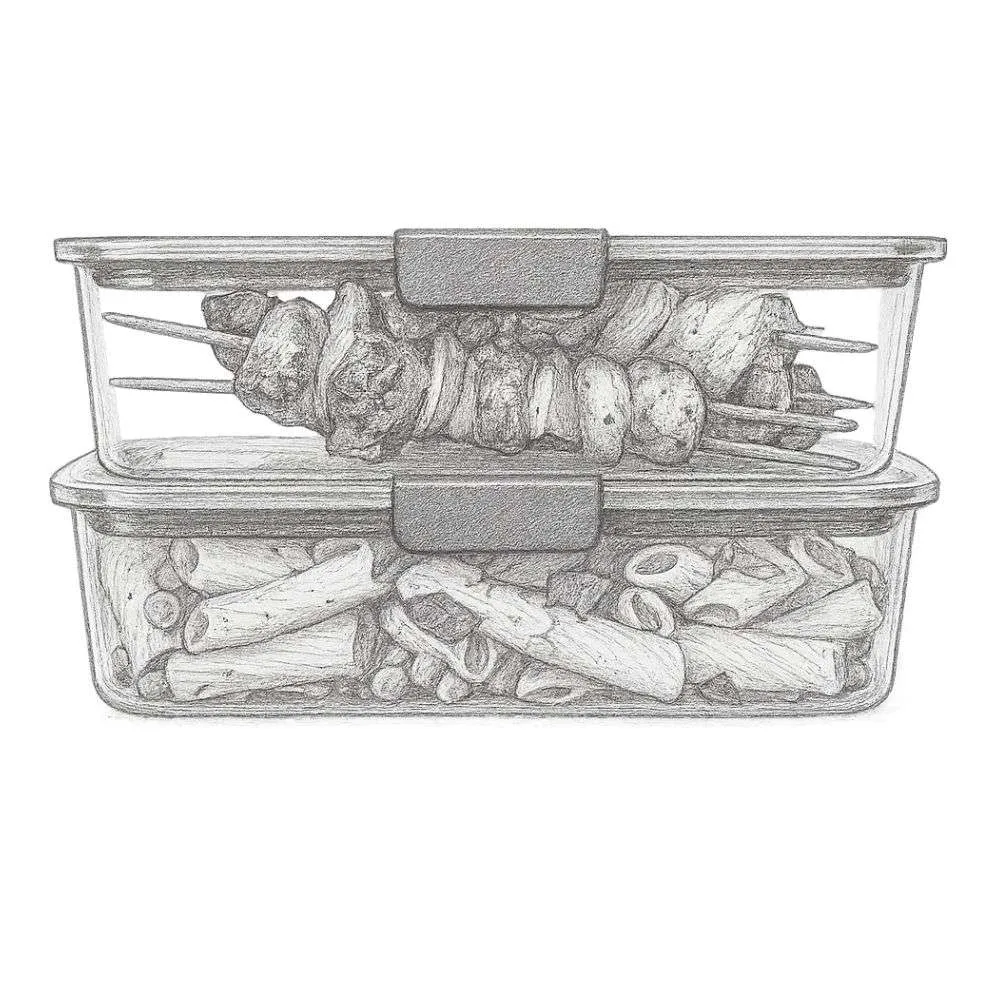 Rubbermaid Brilliance BPA-Free Food Storage Containers with Lids (Set of 2 pieces)