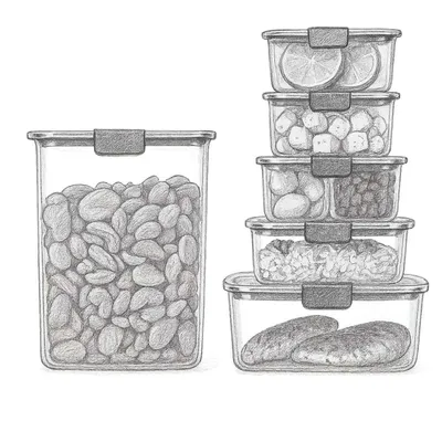 Rubbermaid Brilliance BPA Free Food Storage Containers with Lids (Set of 8 pieces)
