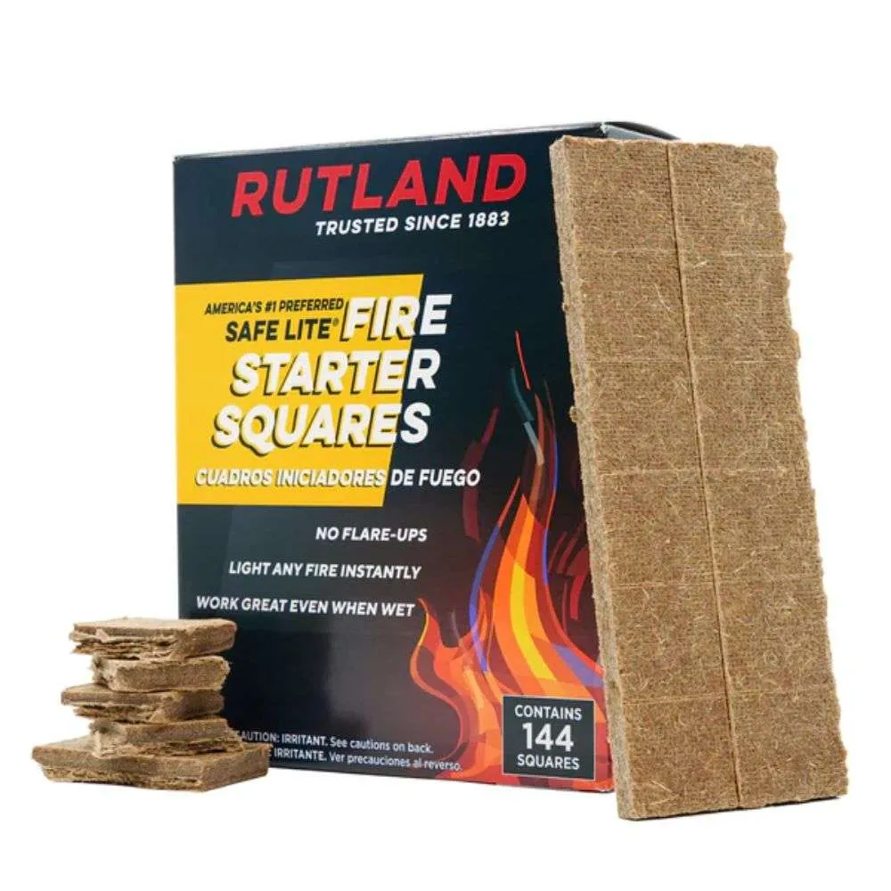 Rutland Safe Lite® Fire Starter Squares