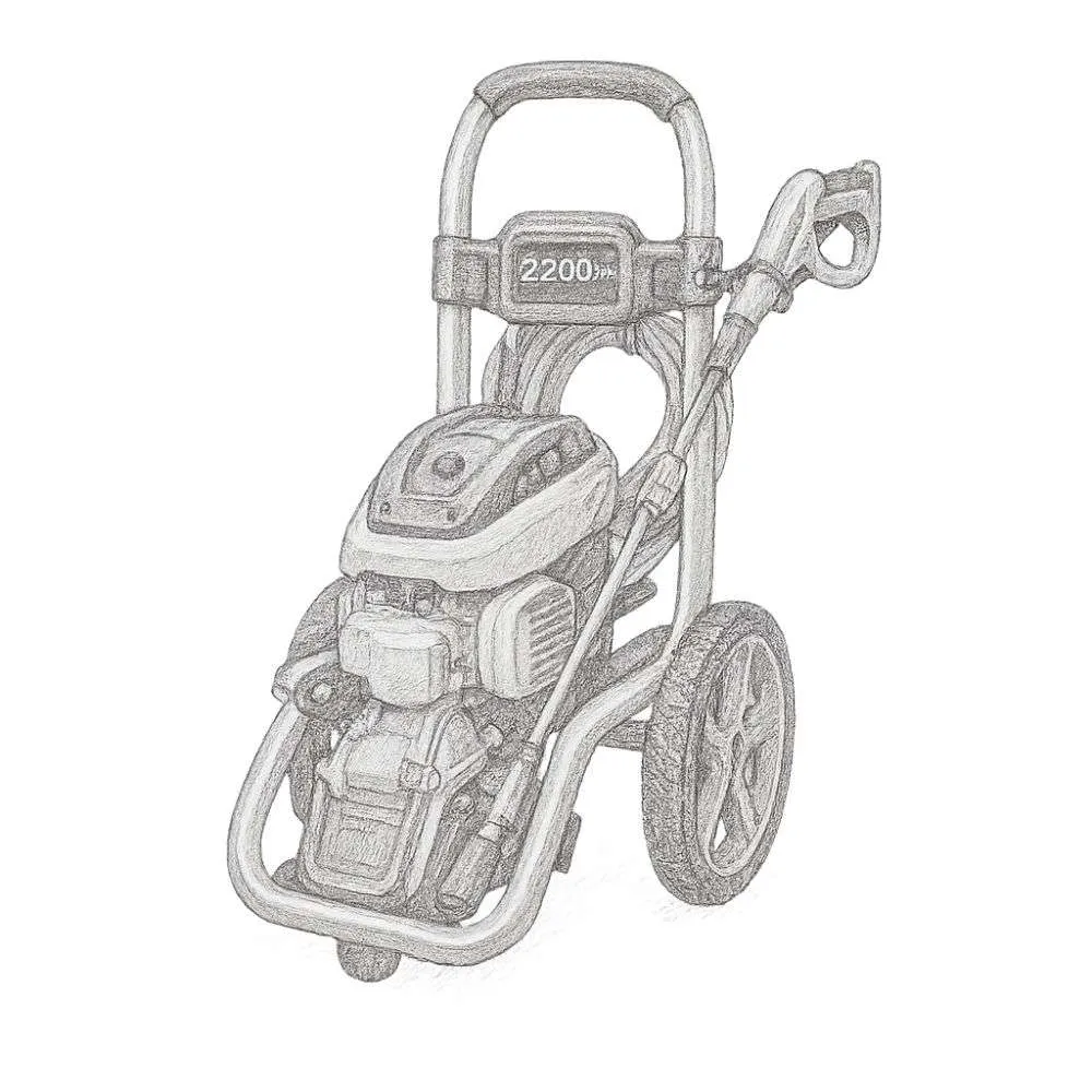 RYOBI Brushless Electric Pressure Washer (2500 PSI, 1.2 GPM)