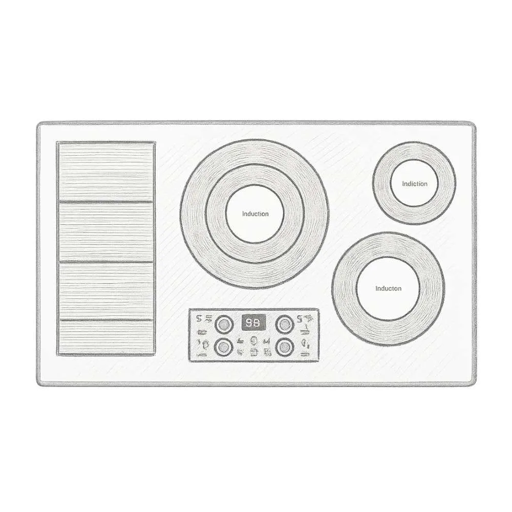 SAMSUNG 36" Smart Induction Cooktop in Stainless Steel