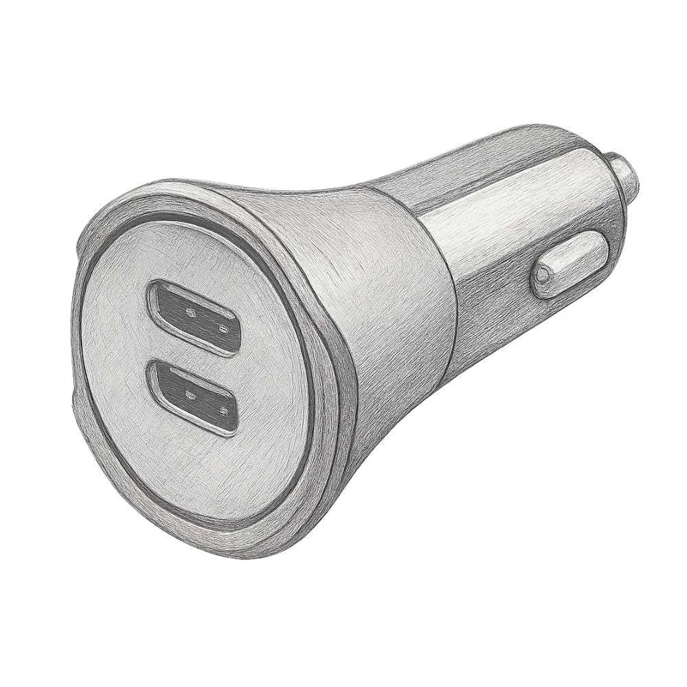 Scosche PowerVolt™ 2-Port 40W USB-C® Car Charger