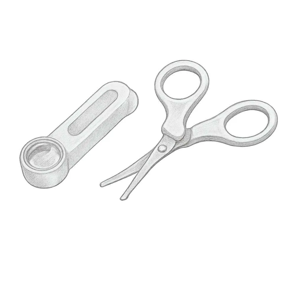 Simba Toddler Safety Scissor with Nail Filer and Magnifying Glass