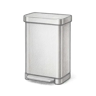 simplehuman Rectangular Step Trash Can (45 liters)