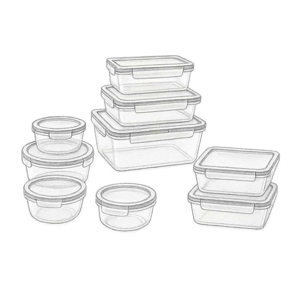 Snapware Total Solution® Plastic Food Storage Containers (Set of 20 pieces)