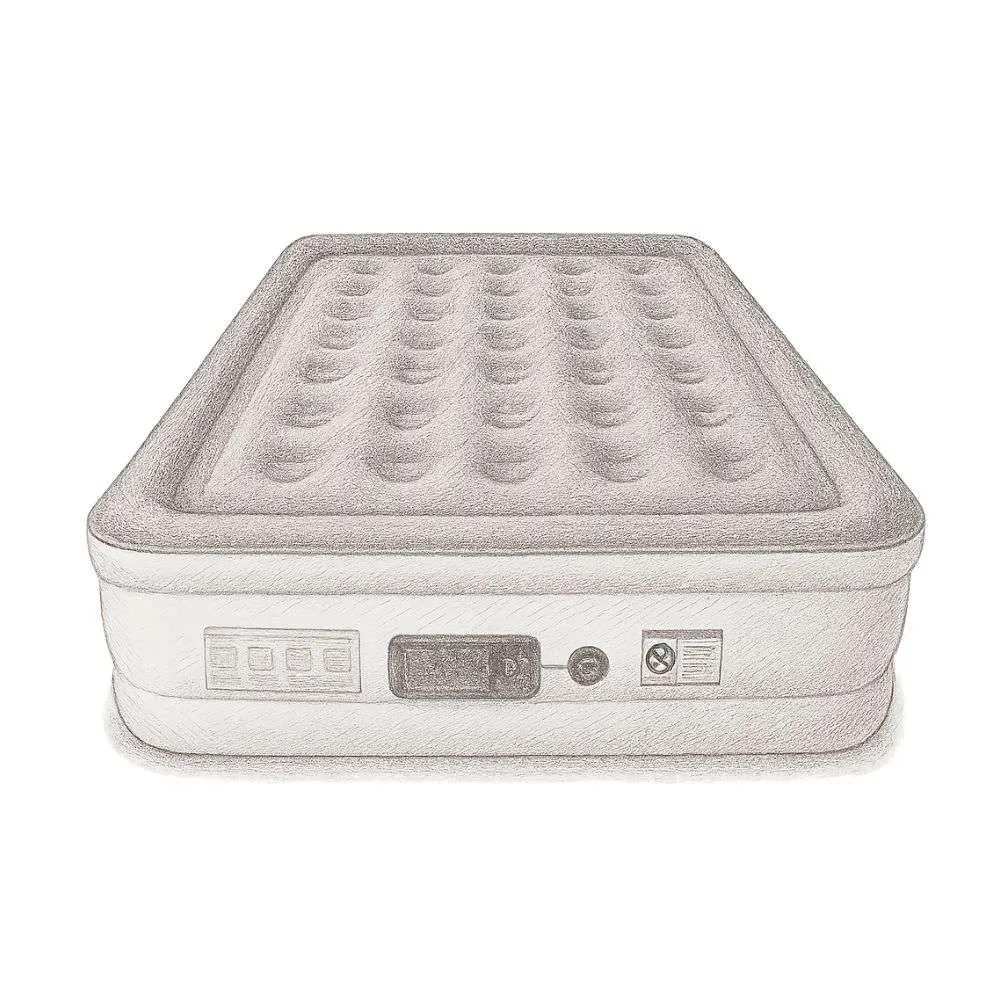 SoundAsleep Dream Series Air Mattress with Internal High Capacity Pump (Queen Size)