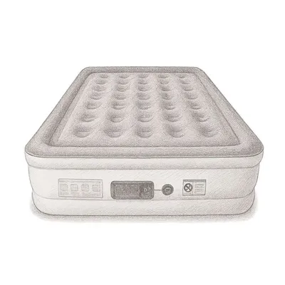 SoundAsleep Dream Series Air Mattress with Internal High Capacity Pump (Queen Size)