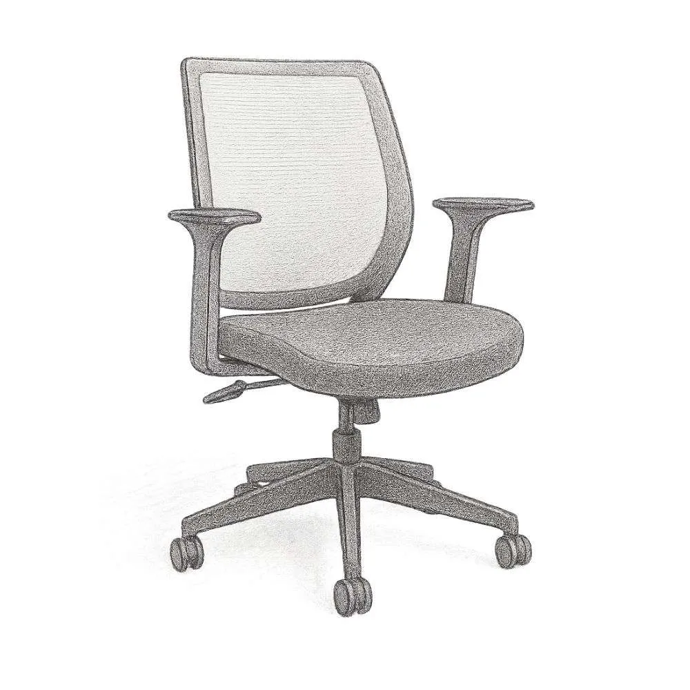 Staples® Essentials Ergonomic Fabric Swivel Task Chair