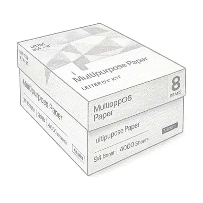Staples Multiuse Copy Paper (Case of 8 Reams, 8.5" x 11")