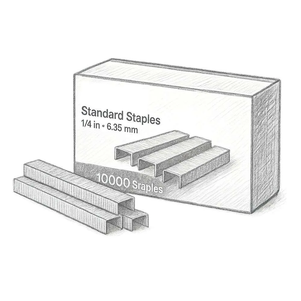 Staples Standard Staples (Pack of 10,000)