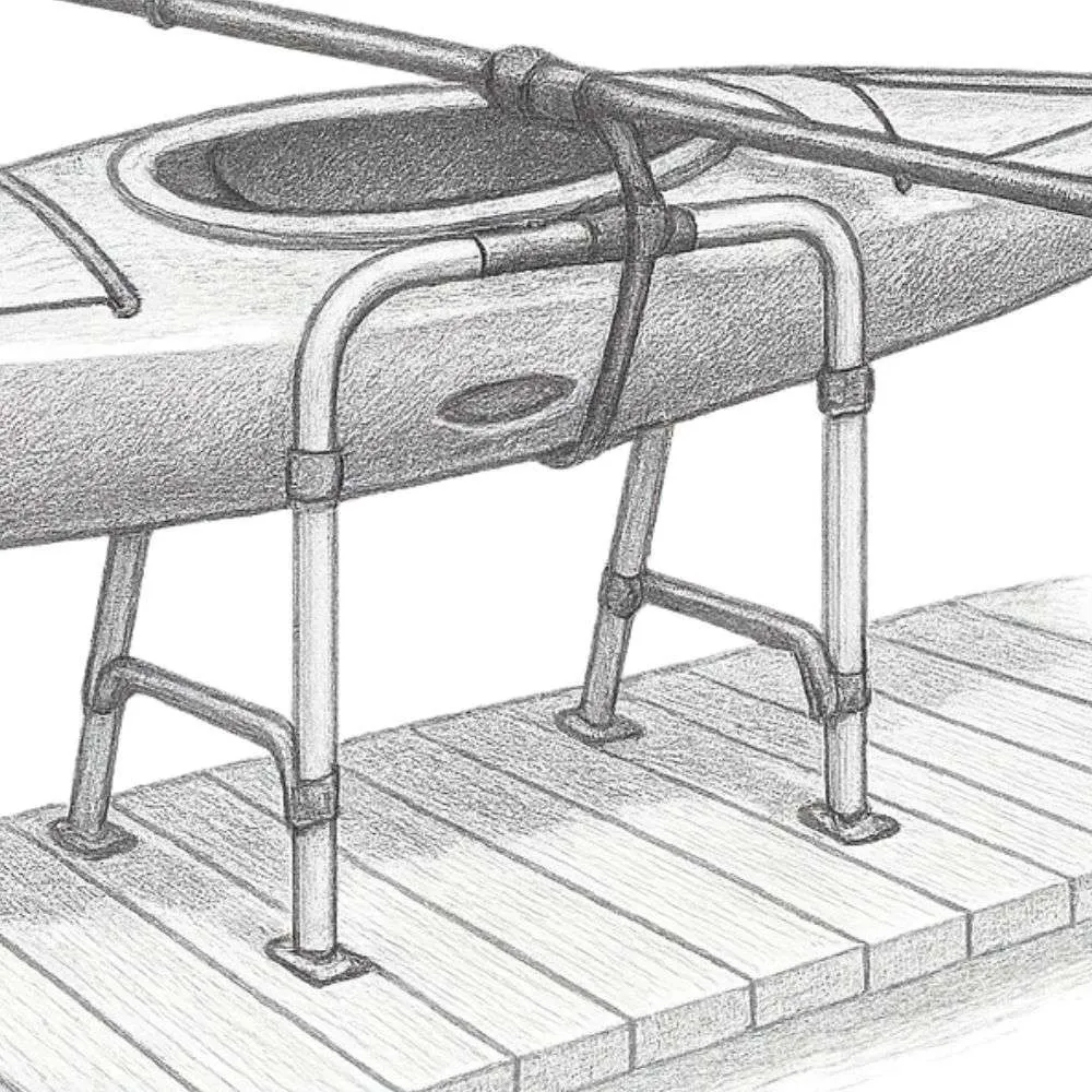 StoreYourBoard Paddleboard Dock Rack | Outdoor SUP Storage