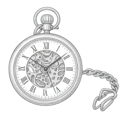 Stührling Vintage 6053 Hand-wind 47mm Skeleton Pocket Watch