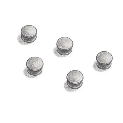 Tie Bar Tuxedo Black Five-Stud Set