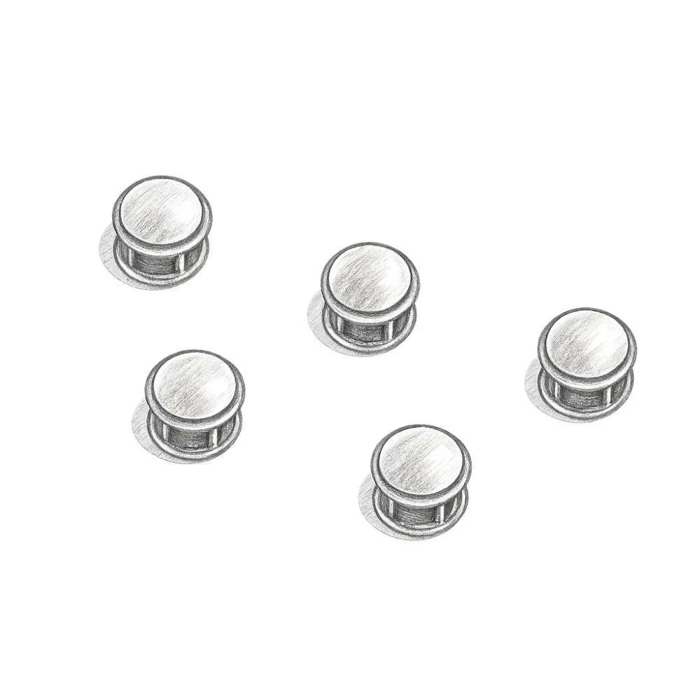 Tie Bar Tuxedo Mother of Pearl Five-Stud Set