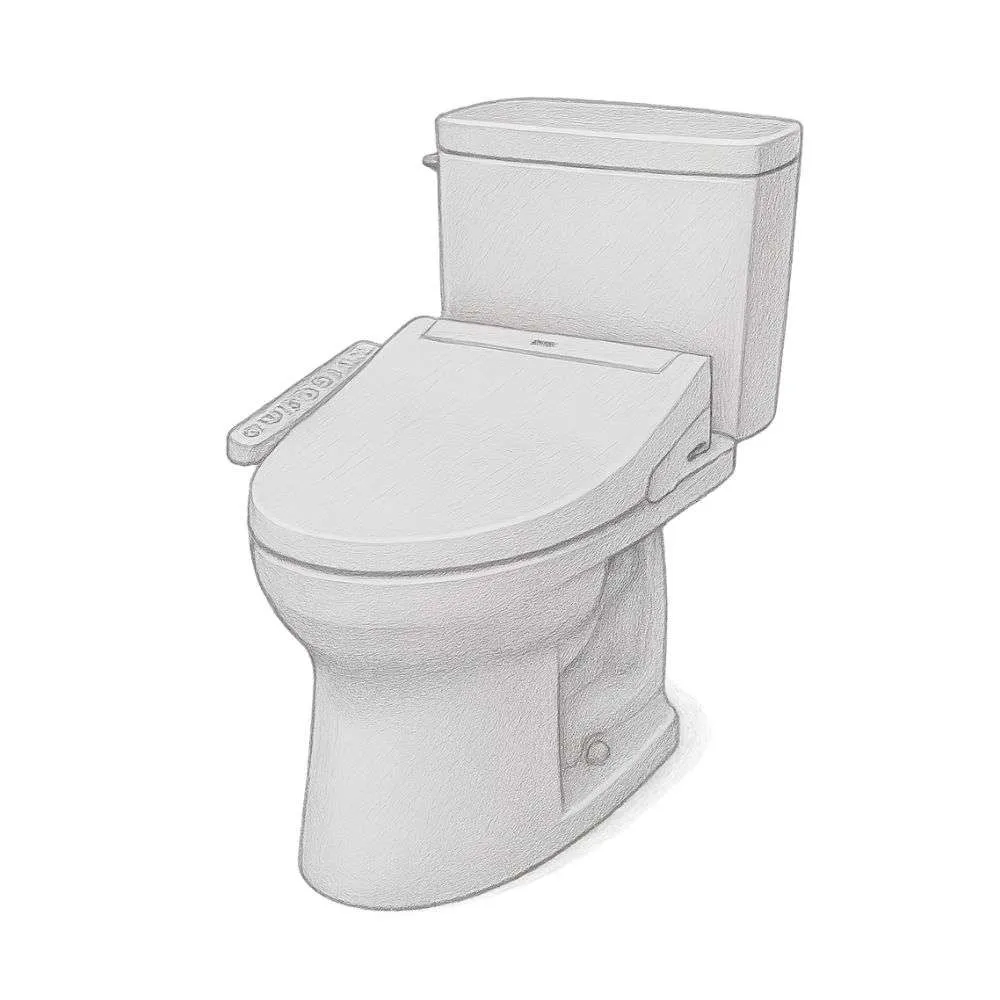TOTO Drake® Elongated Two-Piece Toilet with Tornado Flush