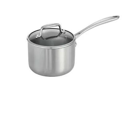 Tramontina 2 Qt Tri-Ply Clad Stainless Steel Covered Sauce Pan