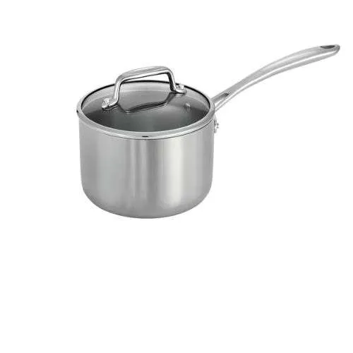 Tramontina 2 Qt Tri-Ply Clad Stainless Steel Covered Sauce Pan