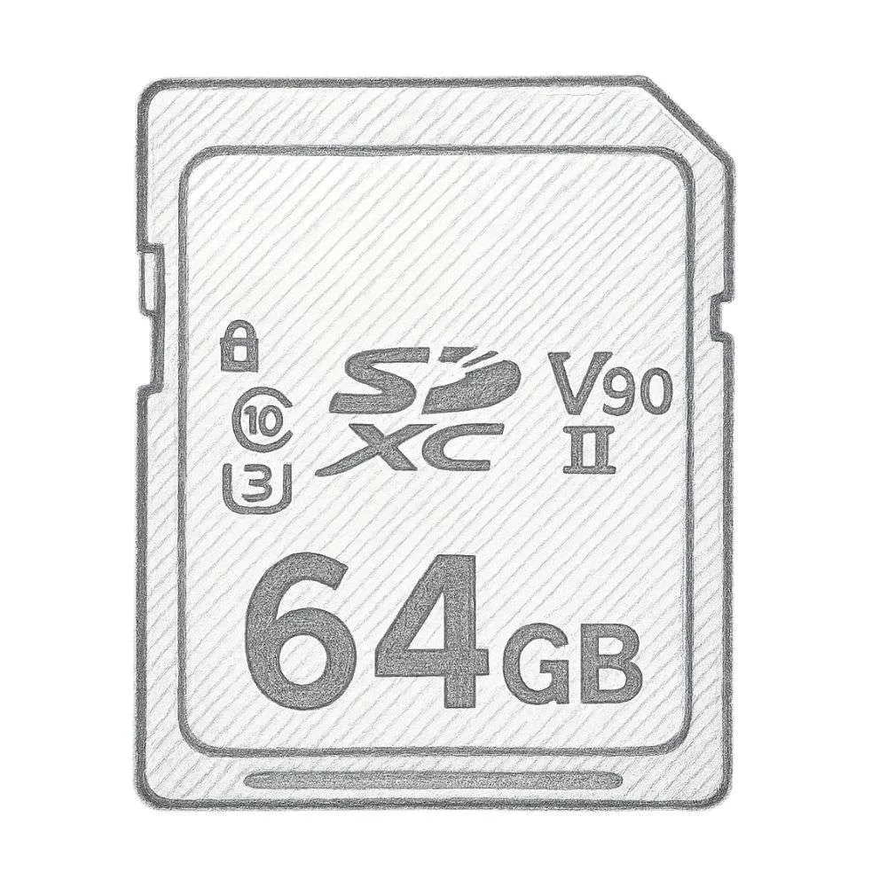 Transcend UHS-II U3 V90 SDHC Flash Memory Card (64GB)